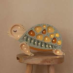LITTLE LIGHTS -  TURTLE LAMP GALAPAGOS SAGE