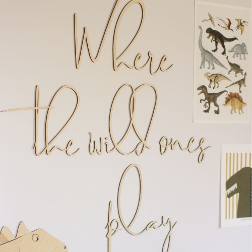 Wooden wall decoration for a child's room
