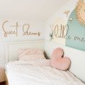 Wooden wall decoration for a baby's room