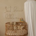 Wooden wall decoration for a baby's room