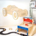WOODEN WALL DECORATION AUTO RETRO