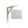 gray wall lamp for children