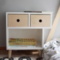 DOUBLE BEDSIDE TABLE WITH DRAWERS
