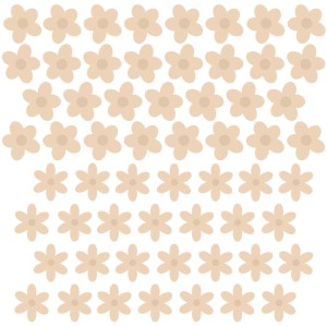 PASTELOWE LOVE - WALL STICKER DAISIES II