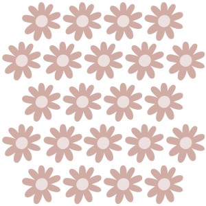 PASTELOWE LOVE - WALL STICKER DAISIES IV