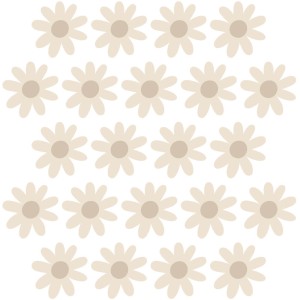 PASTELOWE LOVE - WALL STICKER DAISIES V