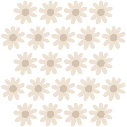 flower stickers for girls boho room