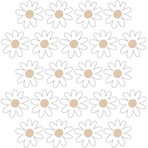 PASTELOWE LOVE - WALL STICKER DAISIES VI