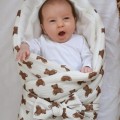 muslin baby horn with bears