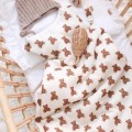 muslin sleepeing bag with bears