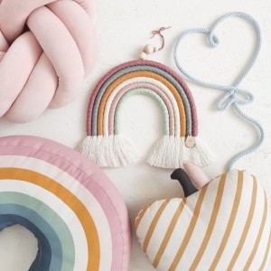 MIMOMO - COLORFUL RAINBOW MACRAME FOR CHILDREN'S ROOM 6 COLORS