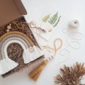 blue rainbow macrame for children's room