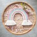 pastel rainbow macrame