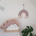 grey pink macrame rainbow