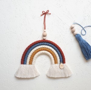 MIMOMO - SEA RAINBOW MACRAME FOR CHILDREN'S ROOM 5 COLORS