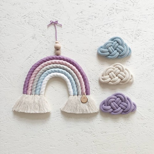 VIOLET RAINBOW MACRAME