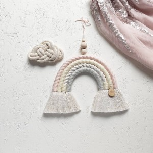 MIMOMO - BRIGHT RAINBOW MACRAME FOR CHILDREN'S ROOM 4 COLORS