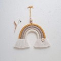 mustard rainbow macrame