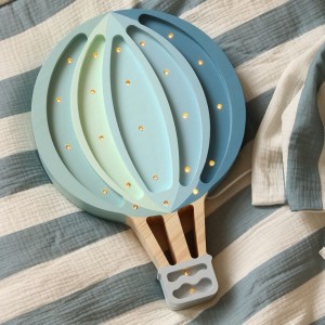 LITTLE LIGHTS - FLYING BALLOON LAMP LIGHT BLUE RAINBOW