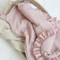 linen sleeping bag with frills
