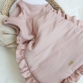 linen sleeping bag with frills
