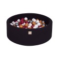 round dry pools black
