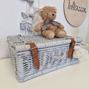 LITTLE DREAMS - WICKER SUITCASE GRAY