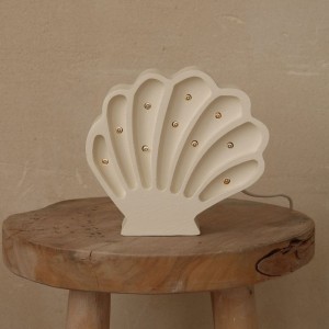 LITTLE LIGHTS - SEASHELL LAMP PEARL WHITE