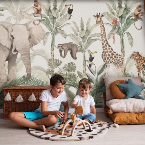 wallpaper jungle warm