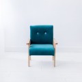 ARMCHAIR FOR CHILDREN TURQUOISE VELVET