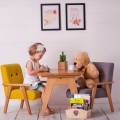 gray armchair for kids