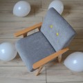 gray armchair for kids