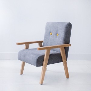 MODELINA HOME - ARMCHAIR FOR CHILDREN GRAY VELOUR