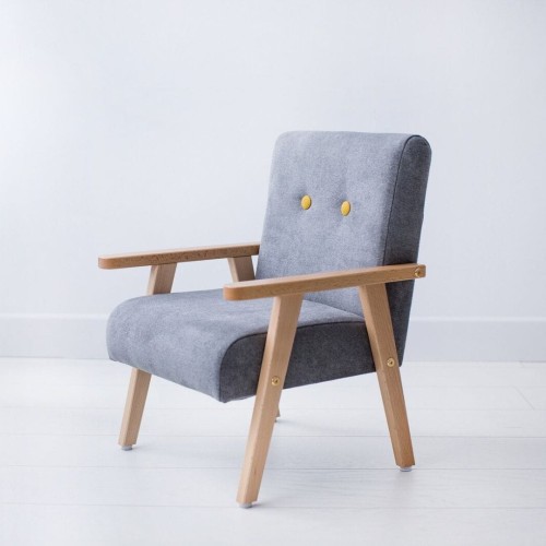 gray armchair for kids