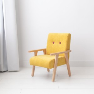 MODELINA HOME - ARMCHAIR FOR CHILDREN YELLOW VELOUR