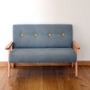 MODELINA HOME - VELOUR SOFA FOR CHILDREN GRAY