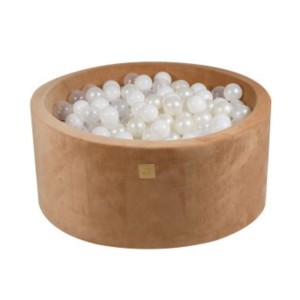MEOW BABY - SUPERSOFT VELVET ROUND DRY POOL WITH BALLS