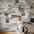 wallpaper blocks mural