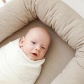 linen baby nest beige