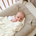 linen baby nest beige