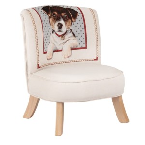 SOMEBUNNY - ARMCHAIR FOR CHILDREN JACQUARD DOG