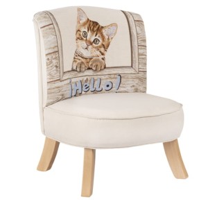 SOMEBUNNY - ARMCHAIR FOR CHILDREN JACQUARD CAT