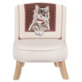 armchair for children with cat