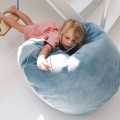 kids pouf blue