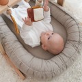 linen baby nest  beige