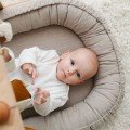 linen baby nest  beige
