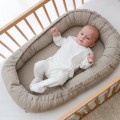 linen baby nest  beige