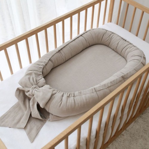 linen baby nest