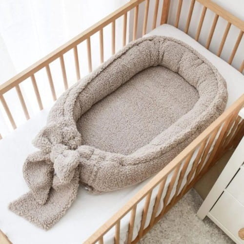 baby nest teddy taupe